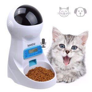 LCD Screen Automatic Pet Feeder with Voice Record